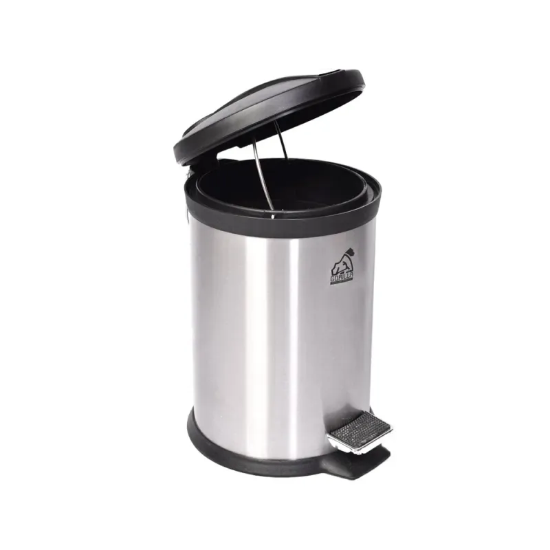 Bote Redondo C/pedal Acero Inox 12 L