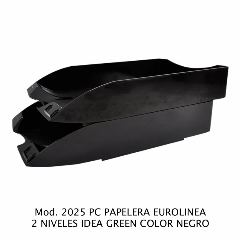 Charola papelera Tamaño Oficio — Idea Green — 2 Niveles — Incluye patas protectoras
