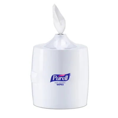 PURELL WIPES WALL DISP 700CT - Dispensador de toallitas desinfectantes de mano Purell, blanco, dispensador de alta capacidad para toallitas de limpieza de manos Purell