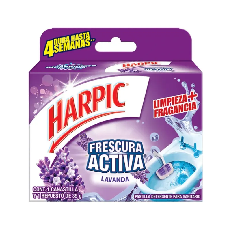 Harpic pastilla frescura activa 35 gr c/36