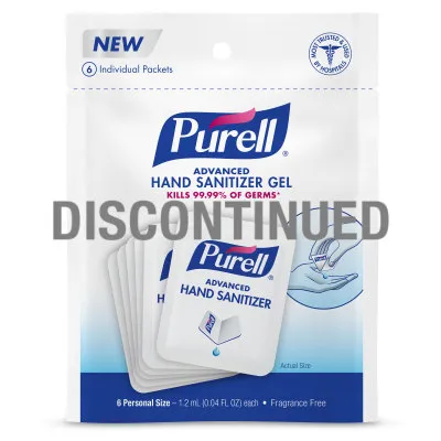 Sobres Portátiles de Sanitizante de Manos PURELL PERSONALS™ Advanced (Descontinuado)