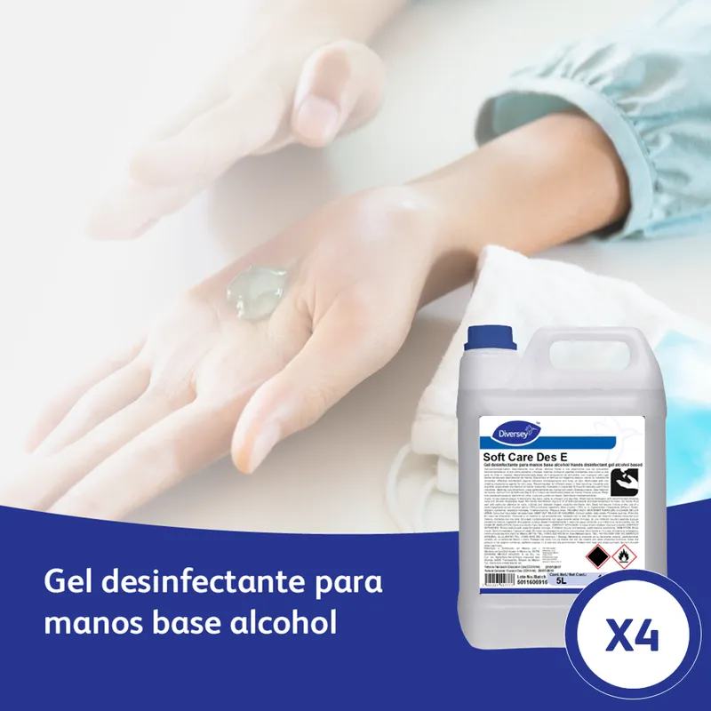 Gel Desinfectante Soft Care Des E Diversey 101103971 — 20L