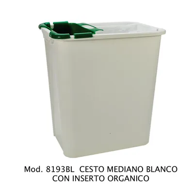 Bote de basura con inserto orgánico — 31 X 24 X 33.5