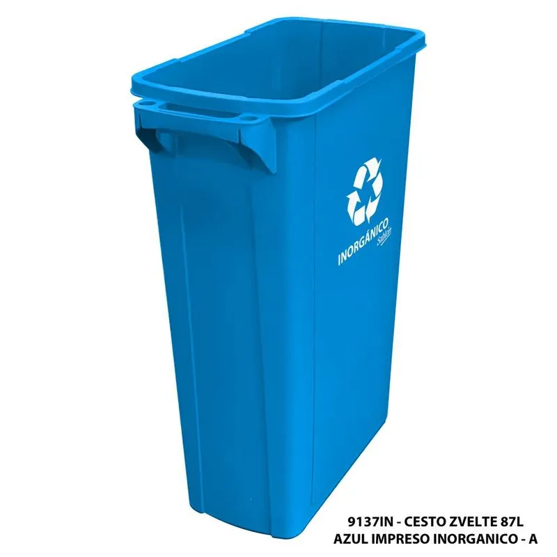 Bote Zvelte 87 Litros — Azul Impreso Inorgánico