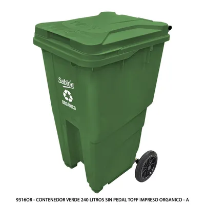 Impreso Orgánico — Capacidad 240 litros — Sin pedal