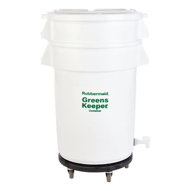 Contenedor BRUTE® Greenskeeper 32 gal con tapa y carrito