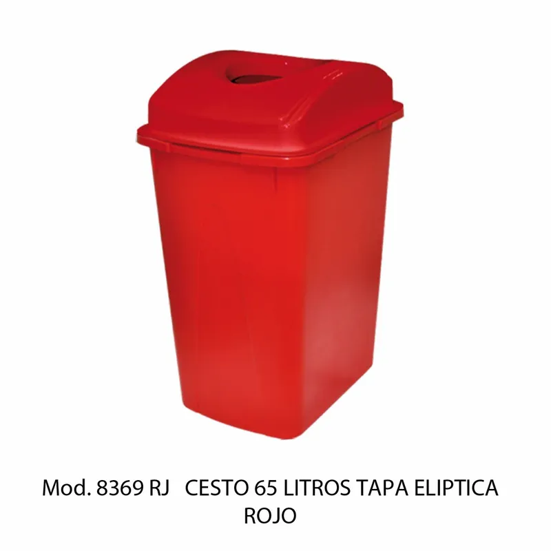 Bote de basura grande de 65 litros — Tapa Elíptica