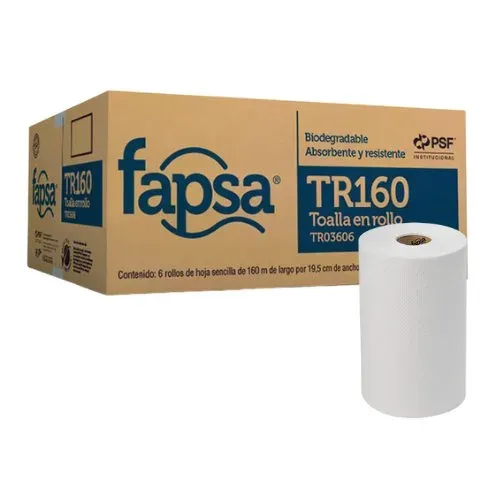 Toalla en Rollo Fapsa TR160 - Caja con 6 Rollos
