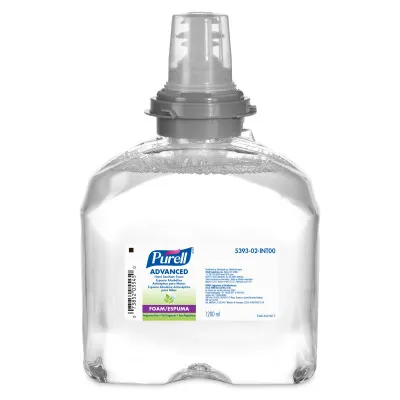 PUR ADV GC FM INTL TFX 2/1.2L -PURELL® Advanced Espuma Alcohólica Antiséptica para Manos Recarga de 1200 ml para el dispensador PURELL® TFX™