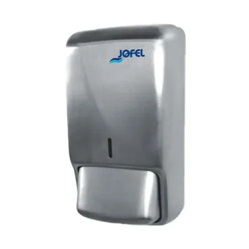 Jabonera Futura Rellenable Inox. Satinado Logo Jofel