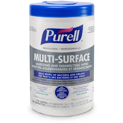 Toallitas Sanitizantes y Desinfectantes Multisuperficies PURELL® Professional