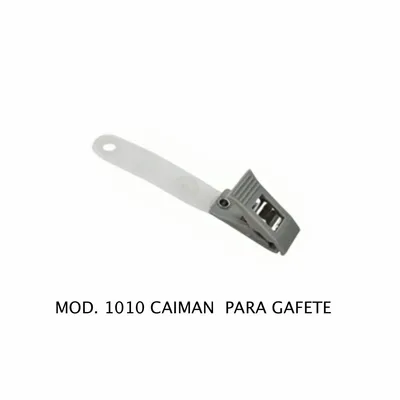 Broche de caimán para gafete — Tamaño único