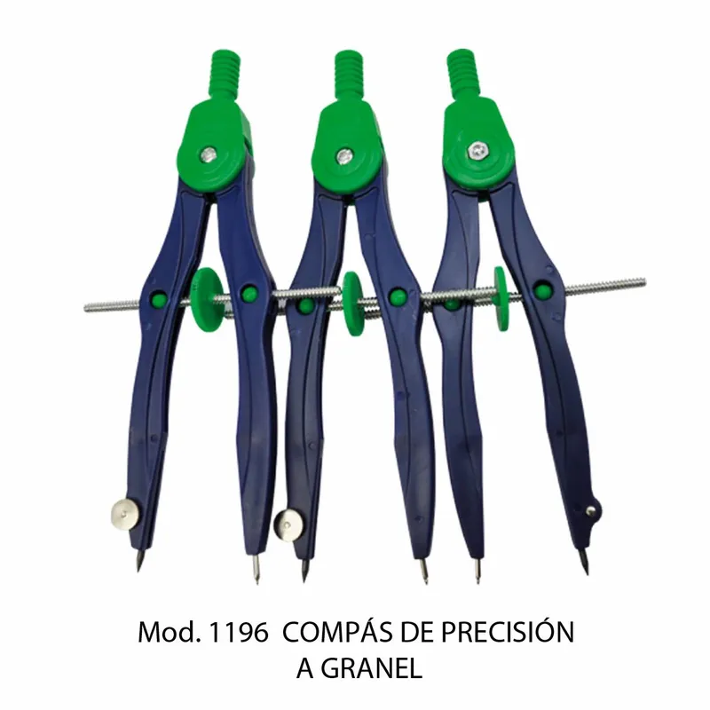 Compás de Precisión a Granel — Color Azul con verde
