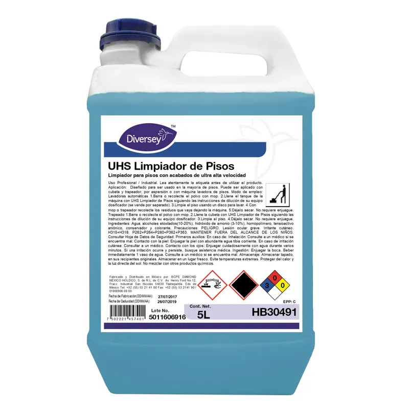 Limpiador Pisos Uhs Concentrado Diversey 5L HB30491