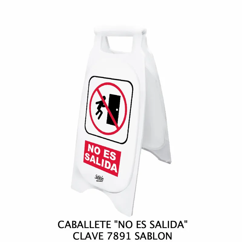 Caballete de Plástico Rígido — Señal: No es Salida