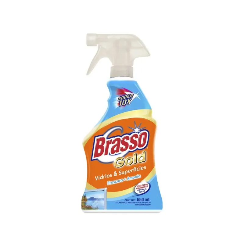 Brasso vidrios y superficies amonia 650 ml