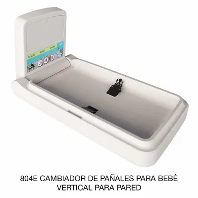Cambiador de Pañales Vertical — Barras para colgar la bolsa o pañalera — Dispensador de toallas limpiadoras