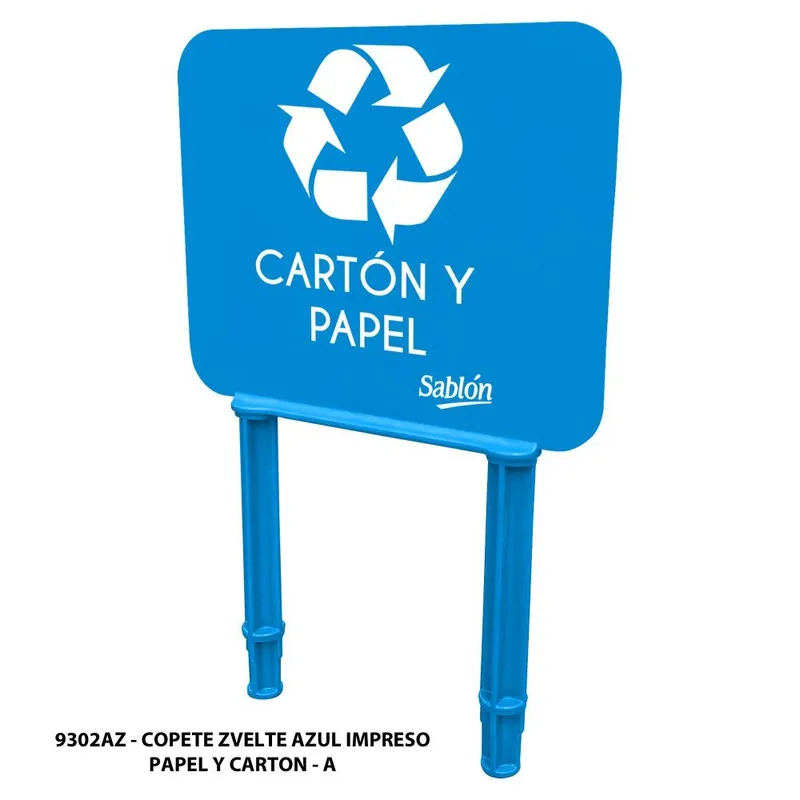 Copete Azul para Bote Zvelte 87 Litros — Impreso Carton y Papel