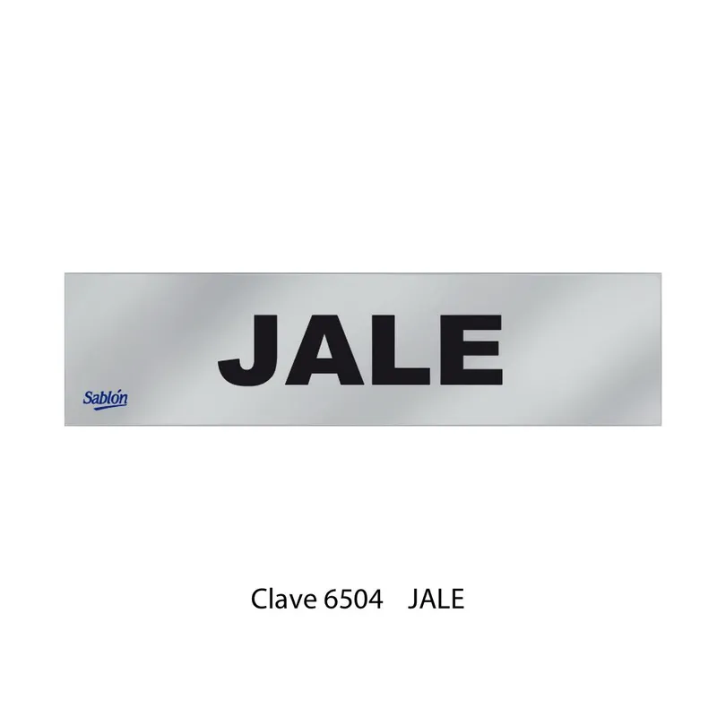 Señal de Jale — Señal de Aluminio Adherible — Visibilidad de 0 a 3.5 metros