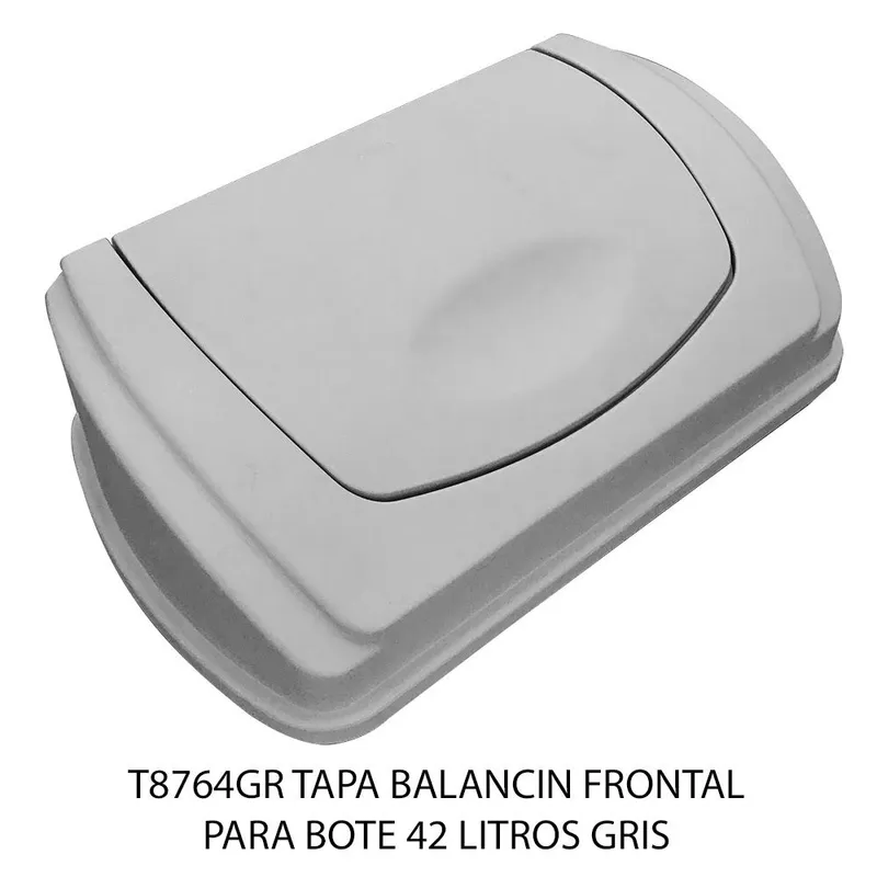 Tapas con balancín frontal para botes de basura de 42 litros — Tapa elíptica con balancín — Para botes de 42 litros