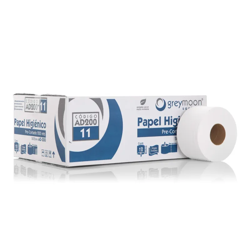 Papel higiénico alto desempeño "sc" pre-cortado 9.5 cms x 10.75 cms