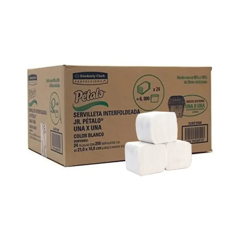 Servilleta Pétalo® Interfoldeada Jr 250´s x 24 (Kimpop)