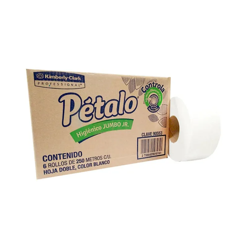 Higiénico Jumbo Pétalo® Jr 250 mts x 9 cm x 6      (Neutro Olor)