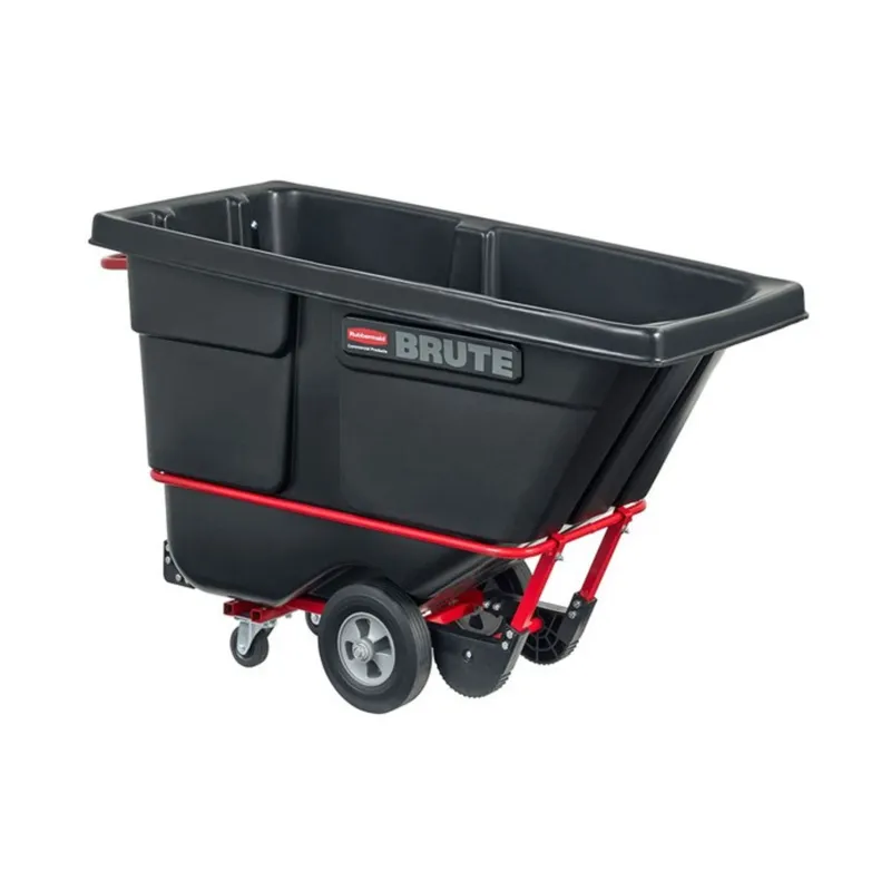 Carro volcador rotomoldeado BRUTE servicio estándar 385 kg negro