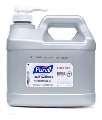 Purell Adv Gel Slvr 4/0.5GAL - Purell® Advanced Gel Alcohólico Antiséptico para manos 1.8 L 9684-04