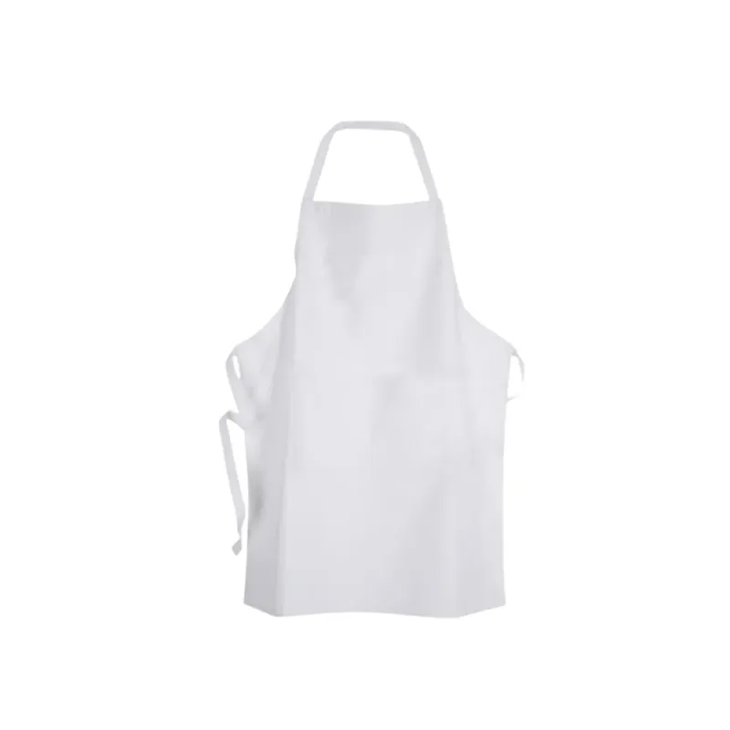 Mandil ahulado blanco de PVC | Delantal impermeable reutilizable | Ideal para cocina, limpieza o industria alimentaria