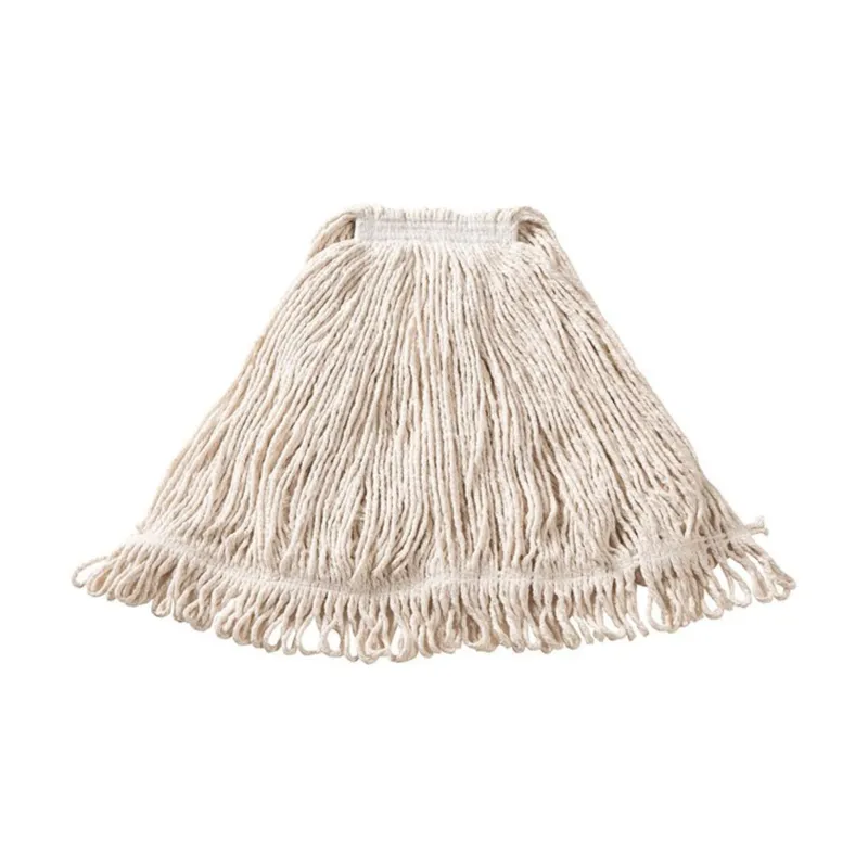 Trapeador húmedo de algodón Super Stitch® 680 g con banda de 2.54 cm, blanco
