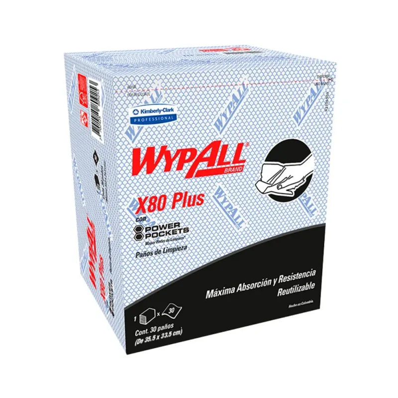 Wypall® X80Plus Food Service Rojo
