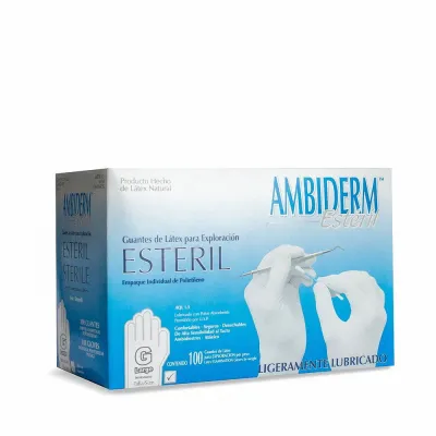 Ambiderm Guante de Látex para Exploración Esteril