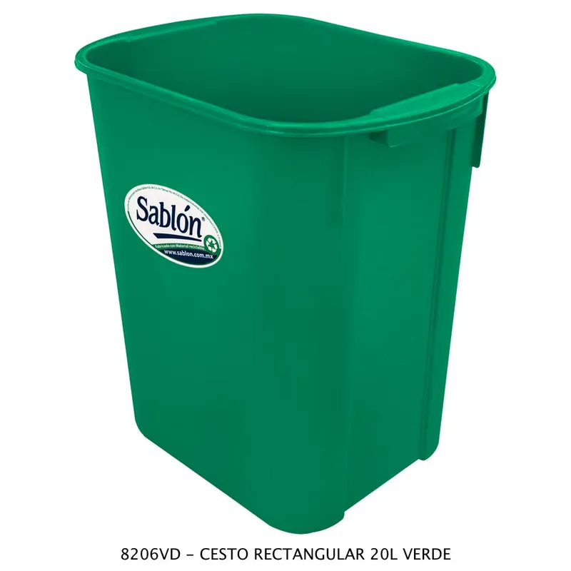 Bote de basura Rectangular — 20 litros