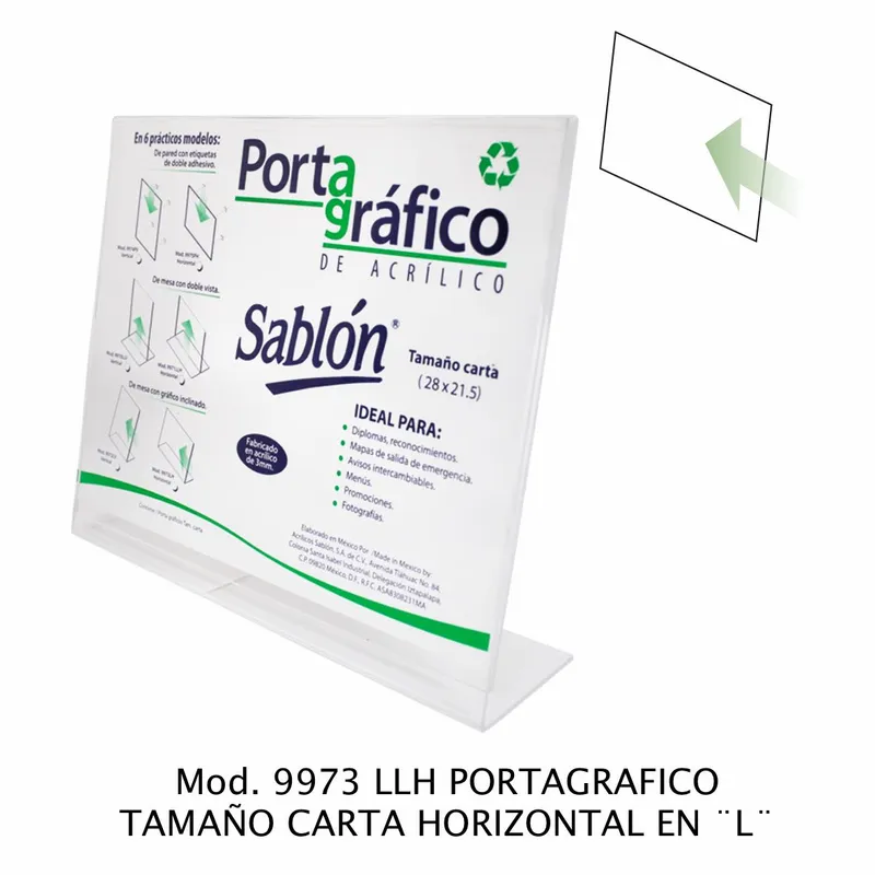 Portagráfico de Mesa — Con Gráfico Inclinado