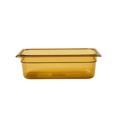 Bandeja de Inserción 1/3 del Tamaño Caliente 4" Ámbar Profundo