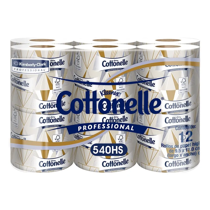 Higiénico Trad Kleenex® Cottonelle® 540 hjs 12´s bander x 6