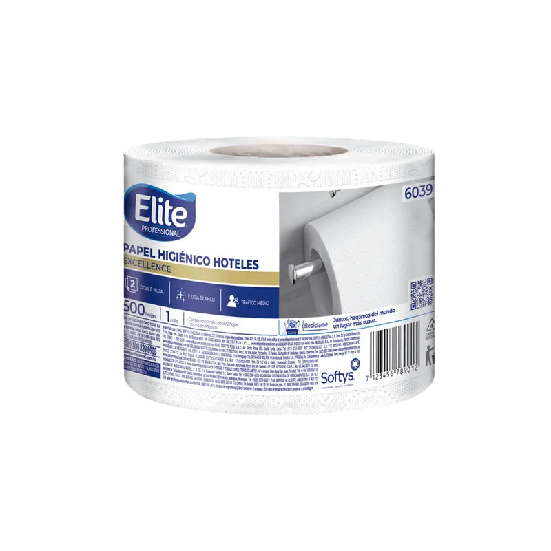 Papel Higiénico Tradicional Excellence 500 Hojas