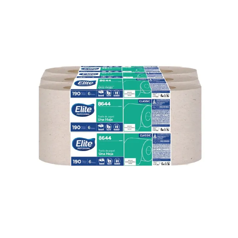 Toalla en Rollo Ecológica Elite 190 mts 1 Hoja Crema