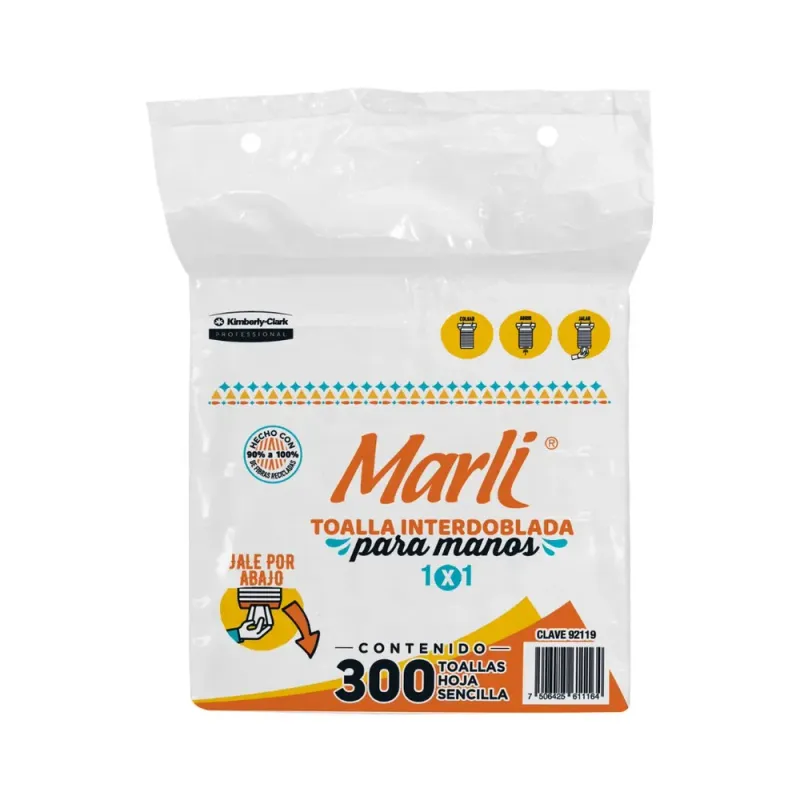 Servilleta Marli Interfoliada Jr 300's x 8