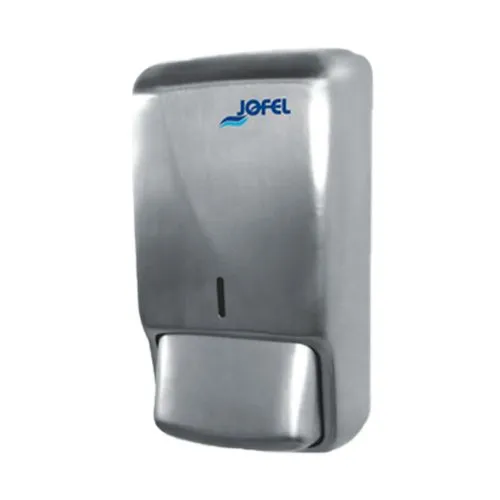 JABONERA FUTURA RELLENABLE INOX. SATINADO LOGO JOFEL