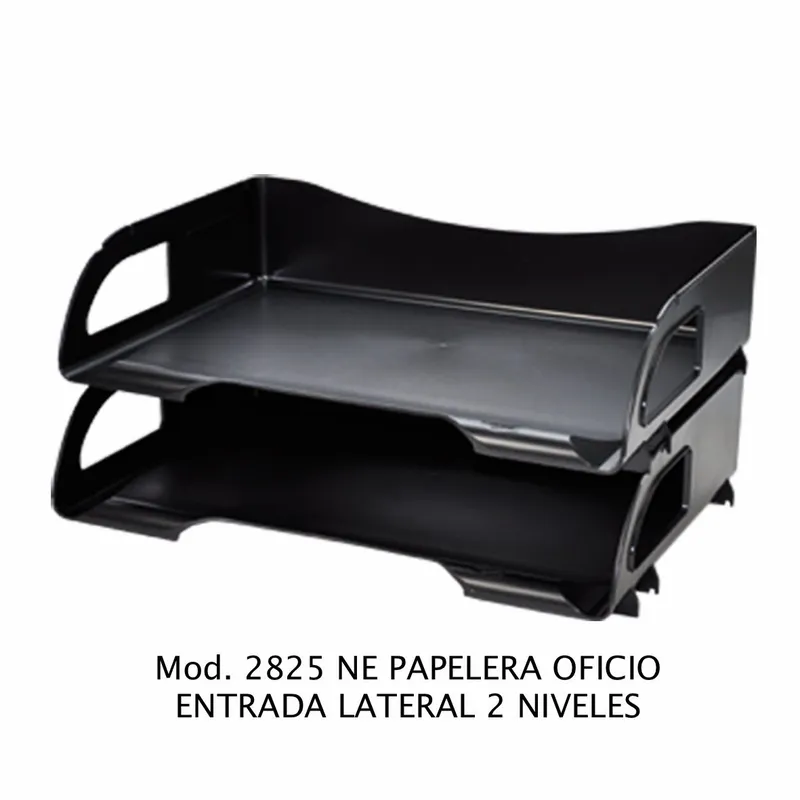 Charola papelera Tamaño Oficio — Entrada Lateral — 2 Niveles