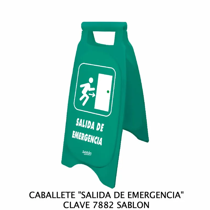 Caballete de Plástico Rígido — Señal: Salida de Emergencia