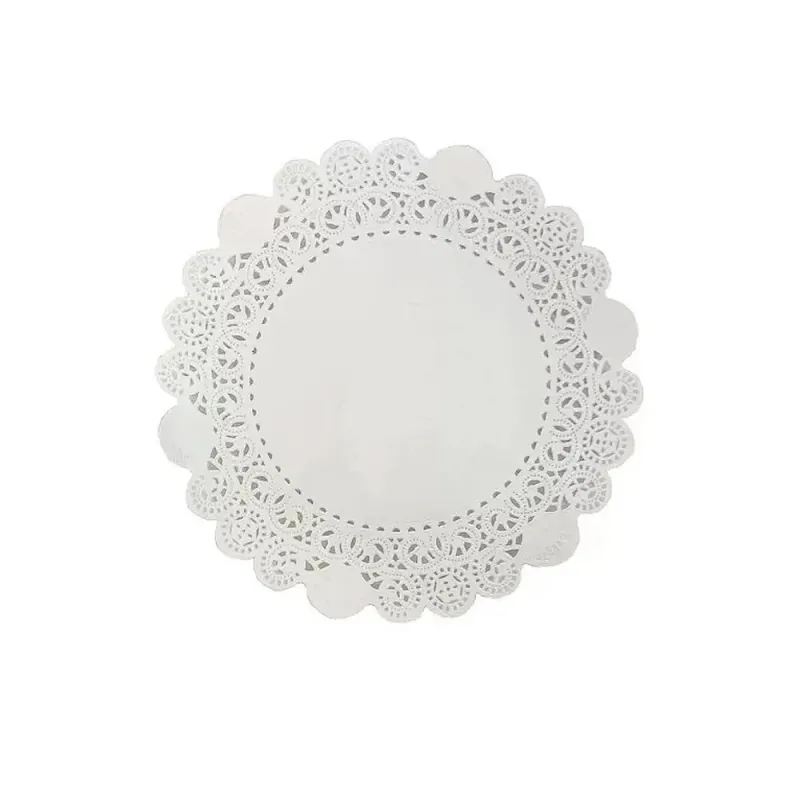 Blonda Redonda Escoffier Blanca #9 | 22.5 cm | Paquete de 100 unidades | Papel decorativo para postres