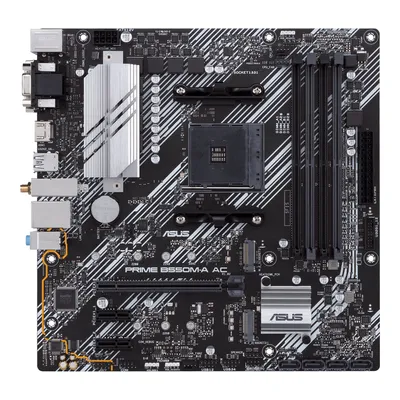Motherboard ASUS PRIME B550M-A AC 4 DDR4 Max 128GB SocAM4 Ryzen (3er/5ta) 2 M.2 HDMI DVI-D D-SUB mATX