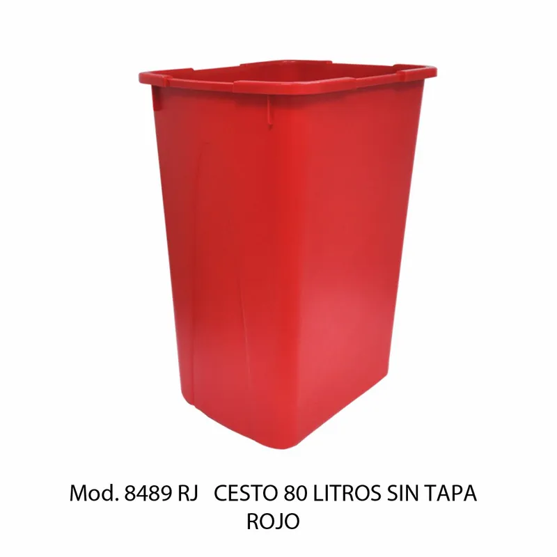 Bote de basura grande de 80 litros — Sin Tapa