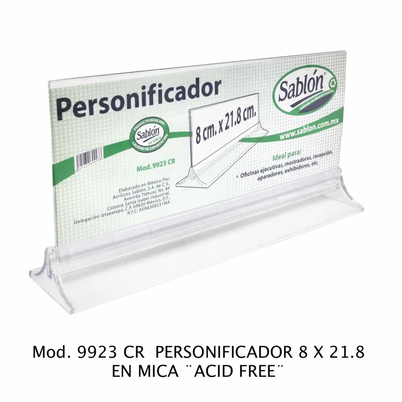 Personificador — 22.5 x 5 X 10.5
