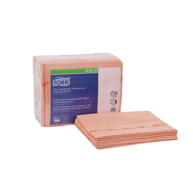 TORK Paño de Limpieza Food Service Antimicrobial Rojo
