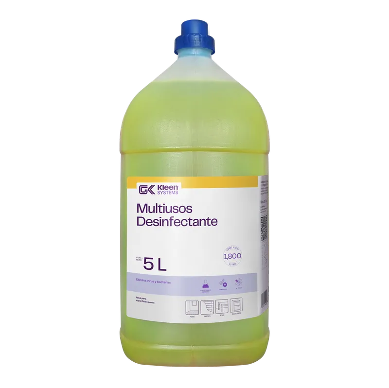 Limpiador Multiusos Desinfectante Concentrado Gel Kleen Limón 5L