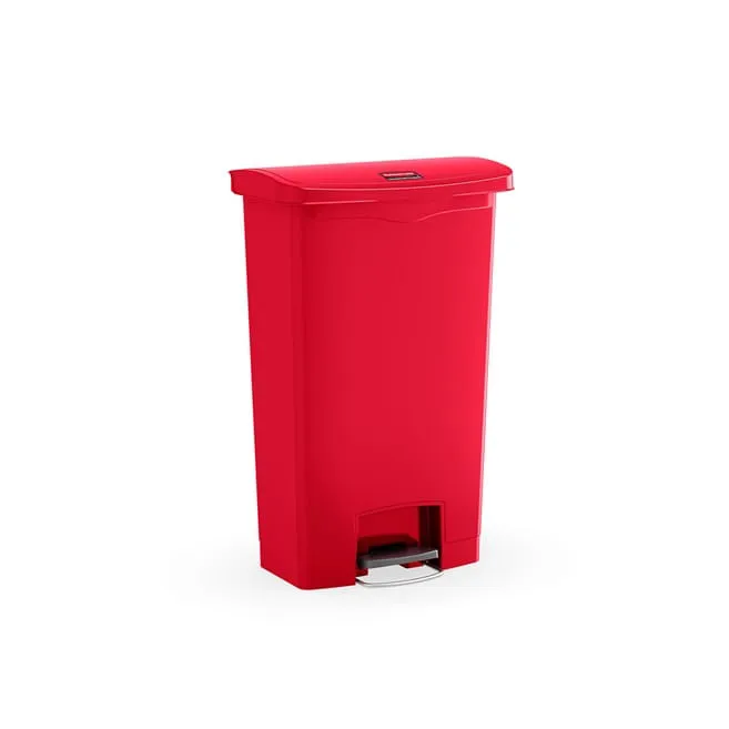 Contenedor de pedal Step-On®, Rojo, 49 L